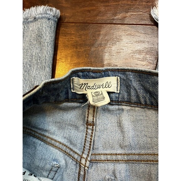 Madewell Jeans Womens 25T Blue Denim The Perfect Vintage Crop Jean Fray Hem - Picture 2 of 6